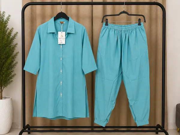 Blue_Collared_Kurta_Set_for_Women