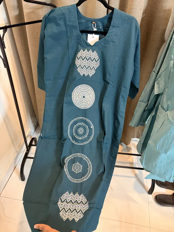 Teal_Printed_Straight_Kurta_for_Women