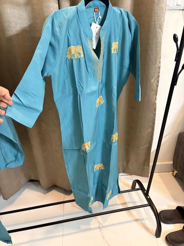 Blue_Embroidered_Straight_Kurta_for_Women