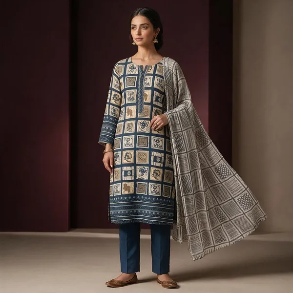 Multicolour_Cotton_Printed_Unstitched_Dress_Material_For_Women