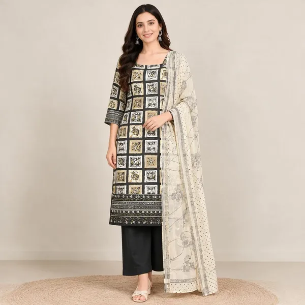 Multicolour_Cotton_Printed_Unstitched_Suit_Set_For_Women