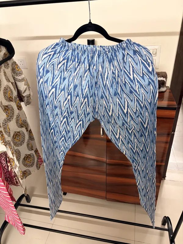 Blue_Printed_A-Line_Dress_for_Women