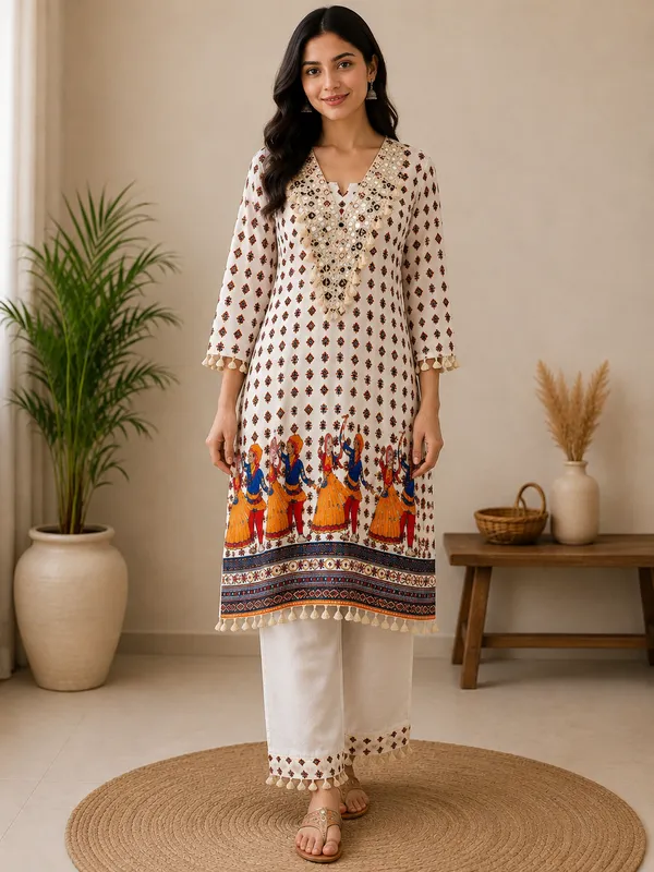Cream_Printed_Straight_Kurta_Set_for_Women