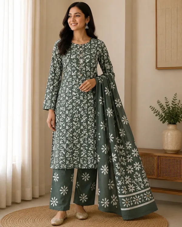 Green_Printed_Straight_Kurta_Set_for_Women