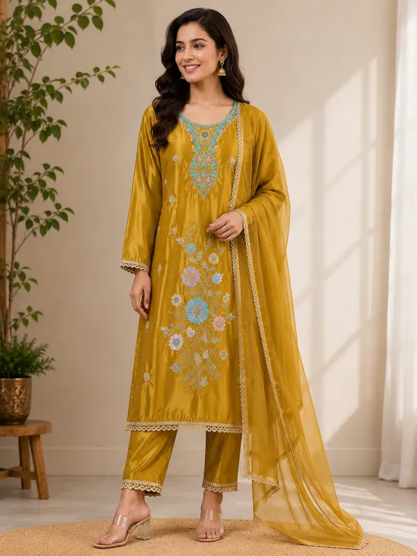 Mustard_Satin_Straight_Suit_Set_for_Women