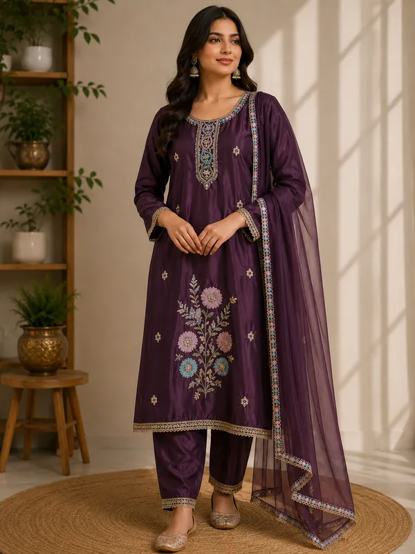 Purple_Embroidered_Straight_Kurta_Set_With_Dupatta_for_Women