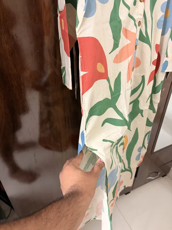 Cream_Floral_Print_Straight_Kurta_For_Women