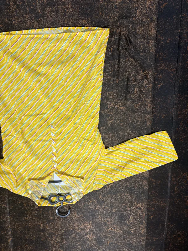 Yellow_Printed_Straight_Kurta_Pant_Set_For_Women