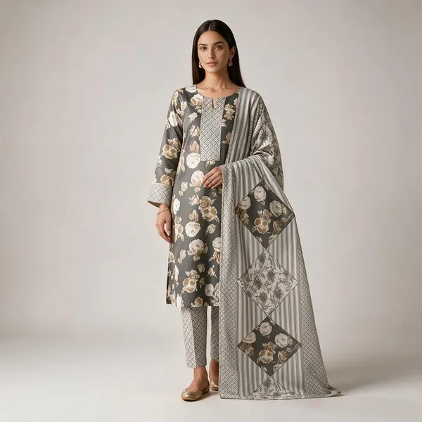 Grey_Cotton_Printed_Kurta_Set_For_Women