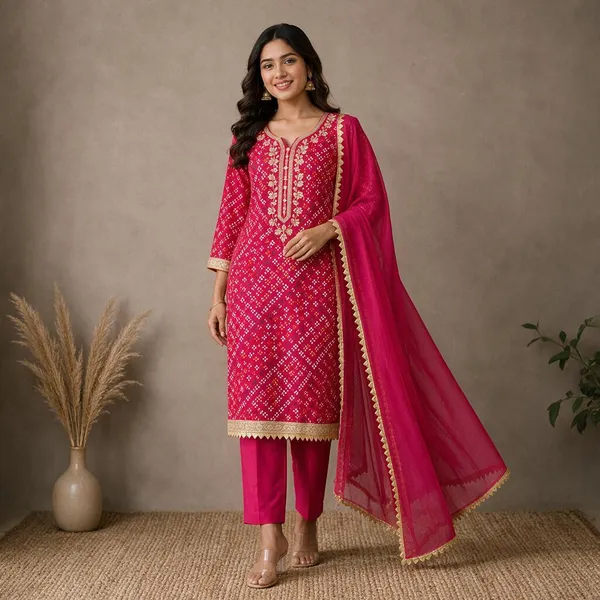 Pink_Tissue_Silk_Embroidered_Straight_Unstitched__Kurta_Set_For_Women