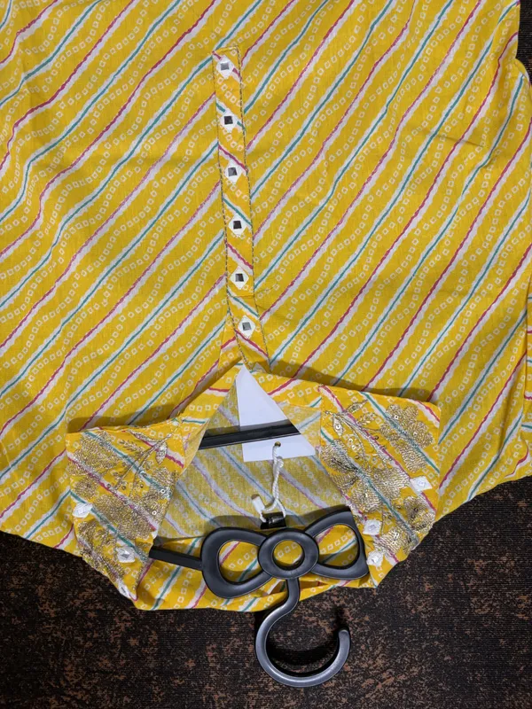 Yellow_Printed_Straight_Kurta_Pant_Set_For_Women