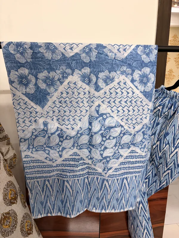 Blue_Printed_A-Line_Dress_for_Women