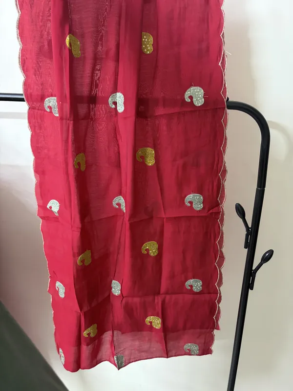 Red_Embroidered_Kurta_Set_For_Women