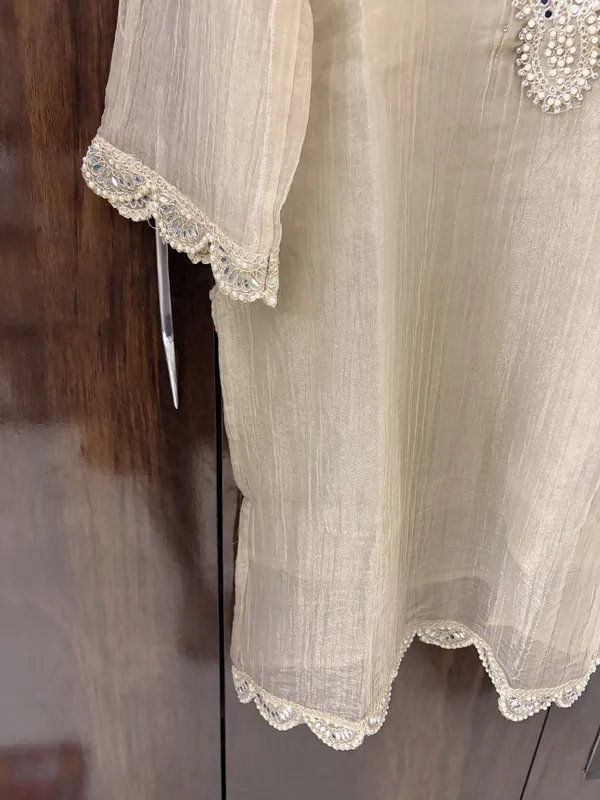 Beige_Embellished_Straight_Kurta_For_Women