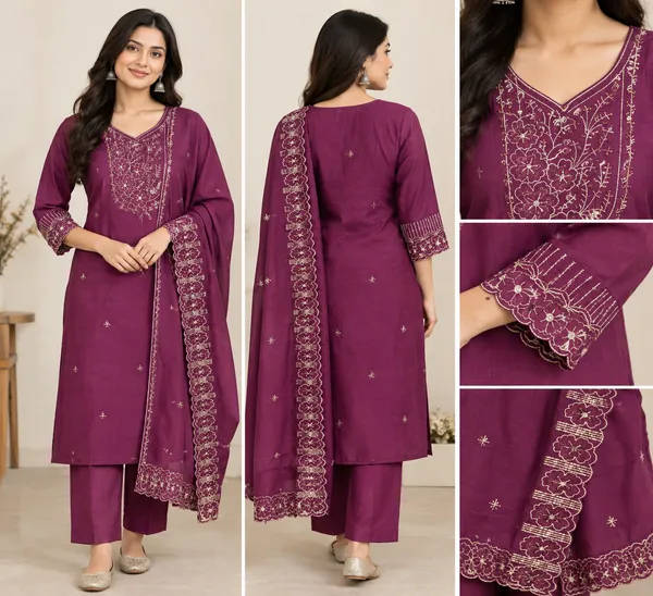 Purple_Cotton_Blend_Straight_Embroidered_Kurta_Set_For_Women