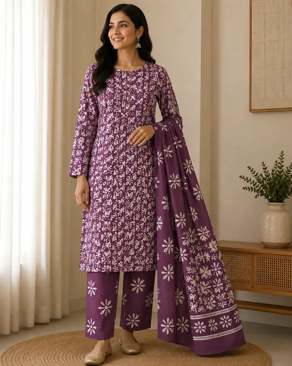 Purple_Printed_Kurta_Set_for_Women