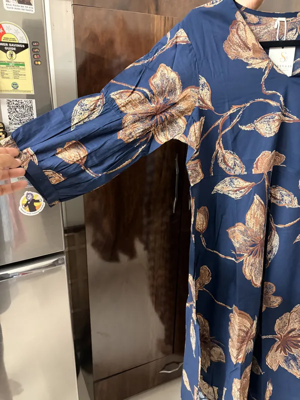 Blue_Printed_Flared_Dress_for_Women