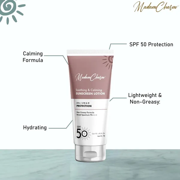 Soothing_Calming_Spf_50_Sunscreen_Lotion_Pa_Uva_Uvb_Ir_Protection_Non_Greasy_Formula_For_All_Skin_Types_50g__-_Pack_of_2