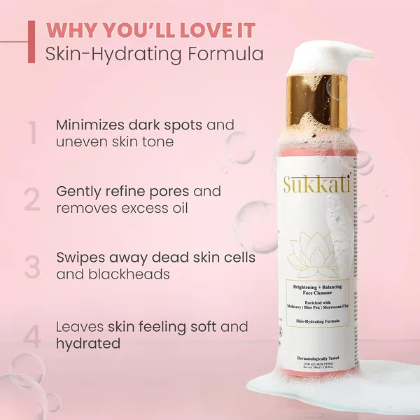 Brightening_Balancing_Face_Cleanser_With_Mulberry_Blue_Pea_And_French_Pink_Clay_Hydrating_Formula_For_Radiant_Skin_For__100_Ml