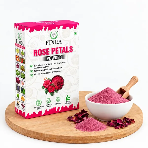 100_Pure_Rose_Petal_Powder_Herbal_Face_Pack_100g_-_Pack_of_2