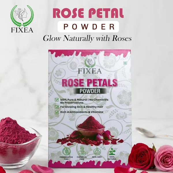 100_Pure_Rose_Petal_Powder_Herbal_Face_Pack_100g_-_Pack_of_2