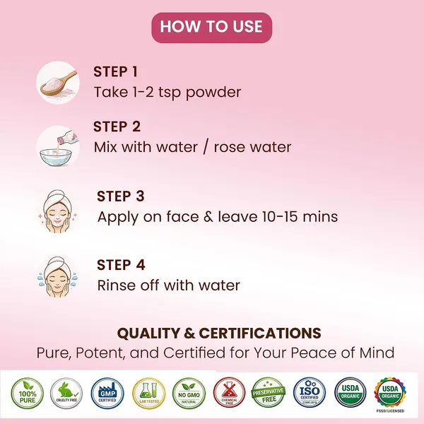 100_Pure_Rose_Petal_Powder_Herbal_Face_Pack_100g_-_Pack_of_2