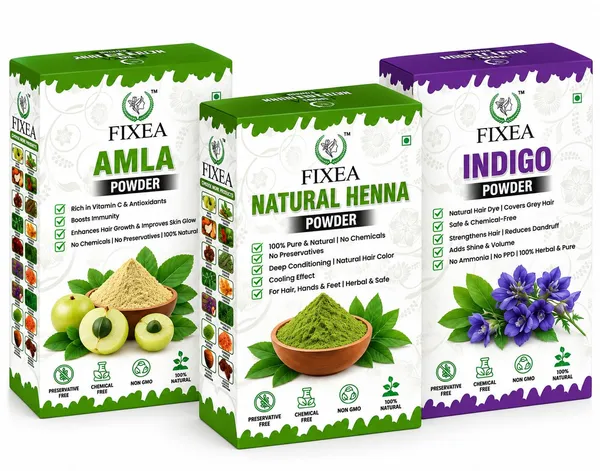 Pure_Natural_Amla_Henna_Indigo_Powder_300gm_Pack_Of_3