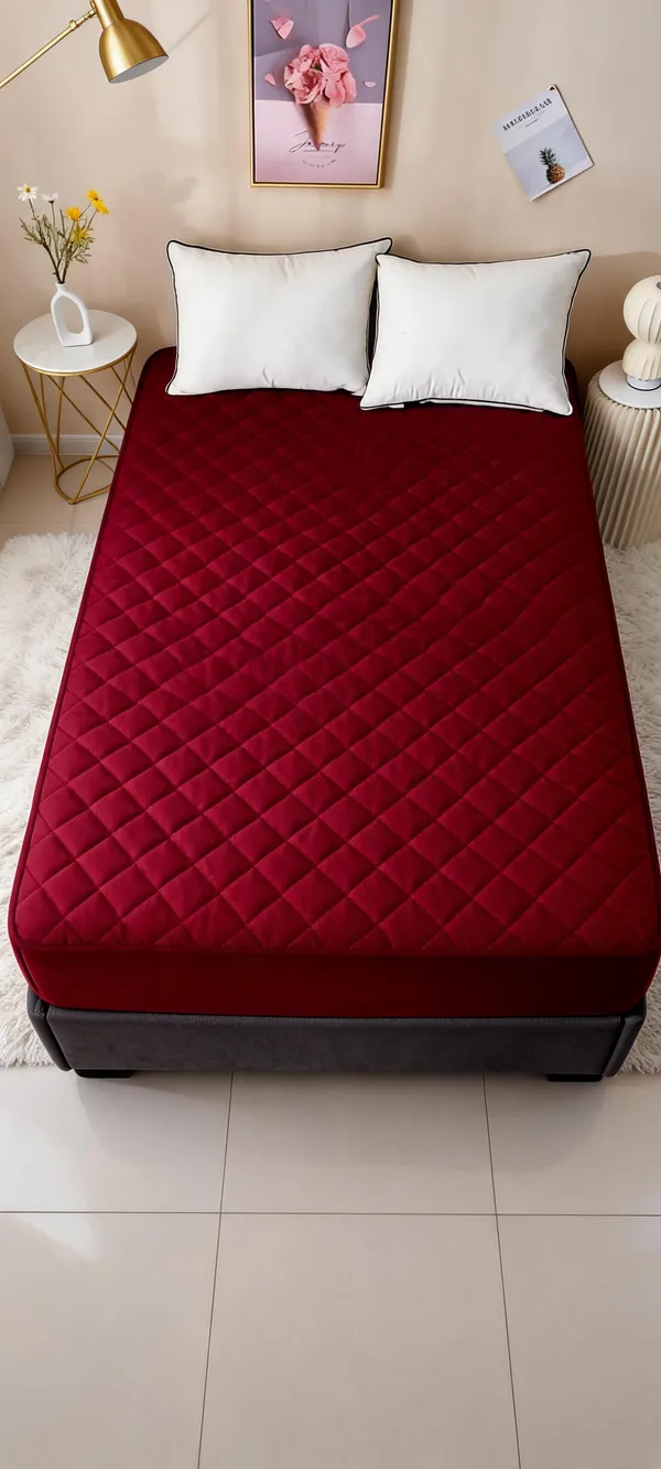 Red_Quilted_Mattress_Protector