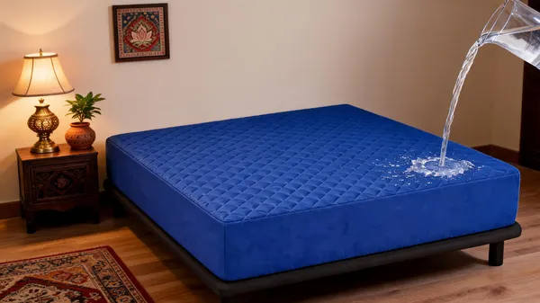 Blue_Quilted_Waterproof_Mattress