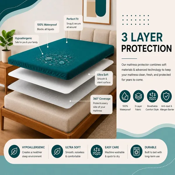 Cloth_Waterproof_Mattress_Protector