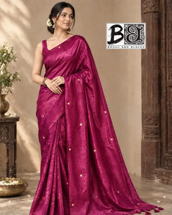 Magenta_Sico_Cotton_And_Silk_Saree_With_Blouse_Piece_For_Women
