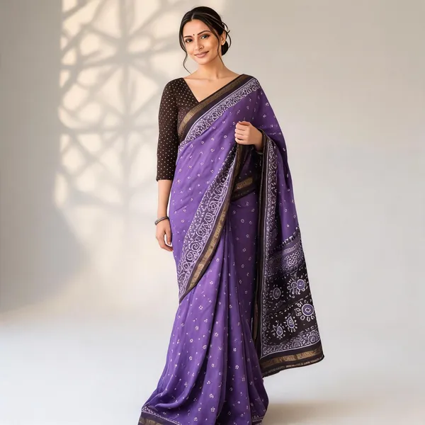 Purple_Sico_Cotton_And_Silk_Saree_With_Blouse_Piece_For_Women