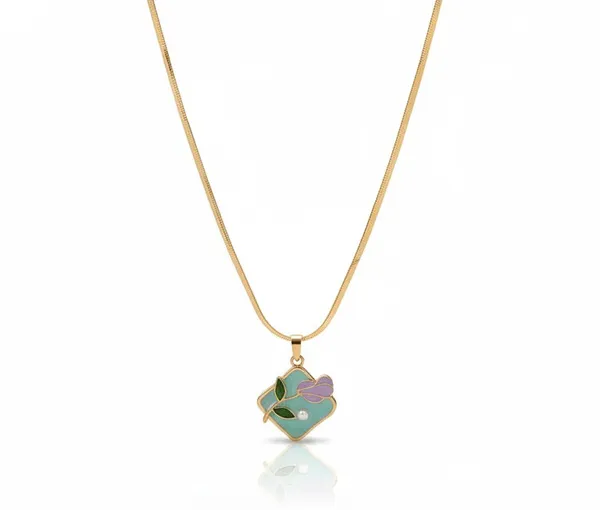 Gold_Stainless_Steel_Pendant_With_Chain_For_Women
