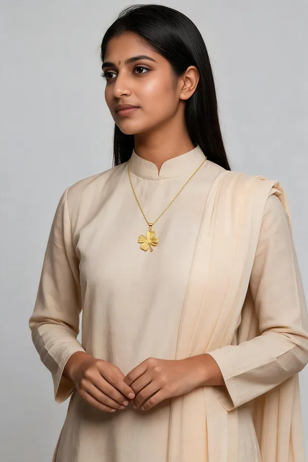 Gold_Stainless_Steel_Pendant_With_Chain_For_Women
