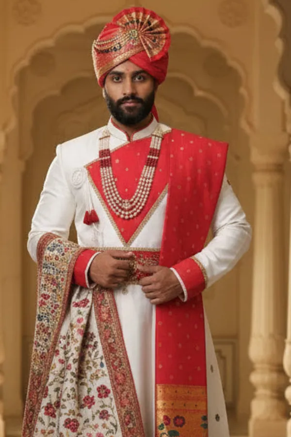Exclusive_Traditional_Sherwani_With_Stole_Bottom