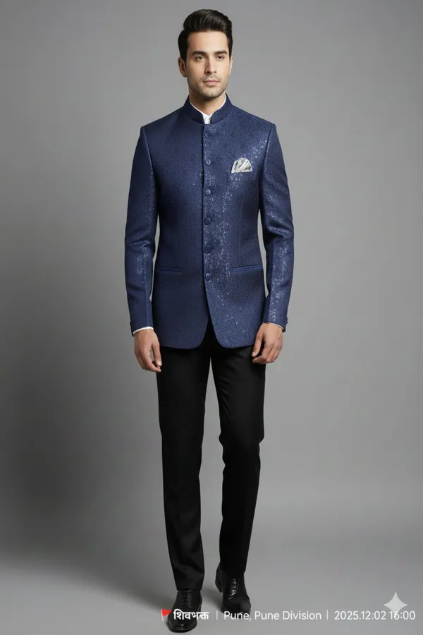Stitched_Designer_Suit_With_Unstitched_Pant_Fabric_Midnight_Blue