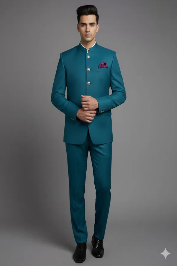 Premium_Teal_Blue_Stitched_Suit_Unstitched_Pant_Set