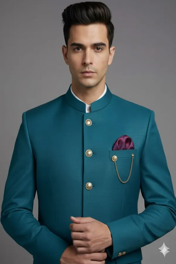 Premium_Teal_Blue_Stitched_Suit_Unstitched_Pant_Set