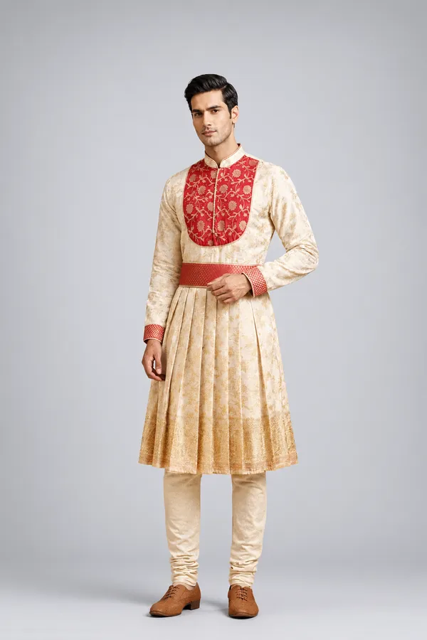 Cream_Peshwai_Angarkha_Outfit