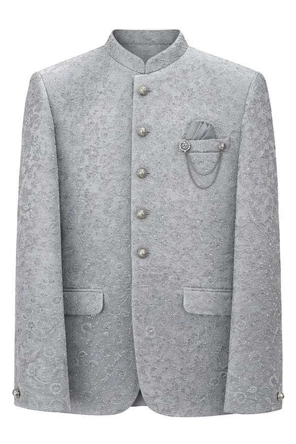 Men_S_Jacquard_Silk_Blend_Indo_Western_Suit_Floral_Pattern