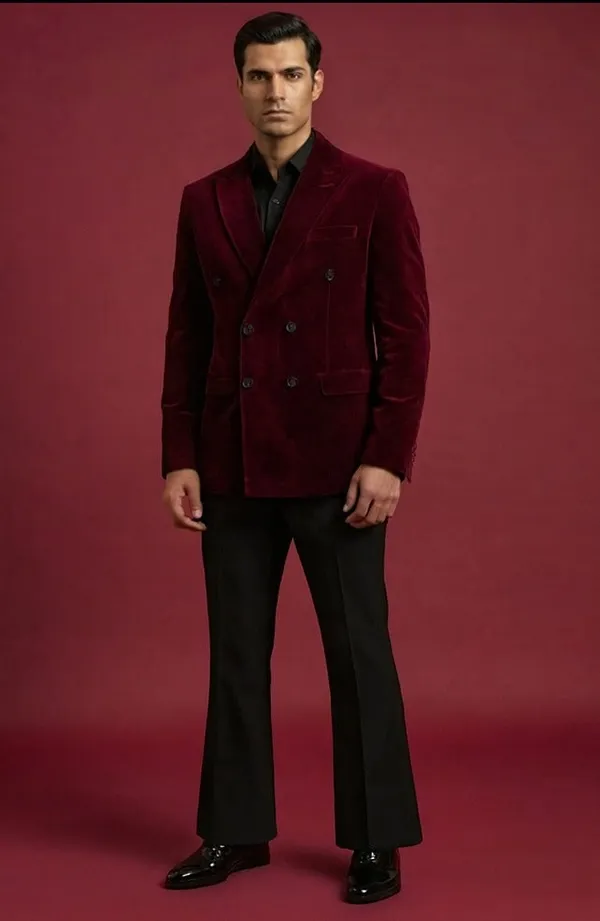 Dhoorandar_Maroon_Suit_Black