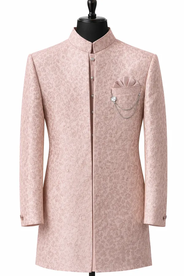 Men_S_Blush_Pink_Jacquard_Self_Patterned_Indo_Western_Sherwani