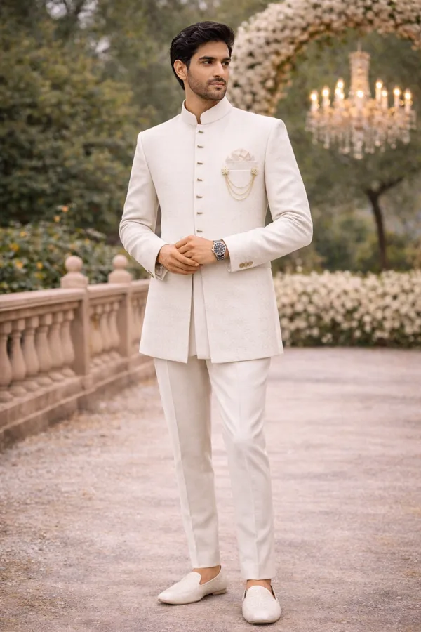 Men_S_Ivory_White_Self_Textured_Solid_Indo_Western_Sherwani