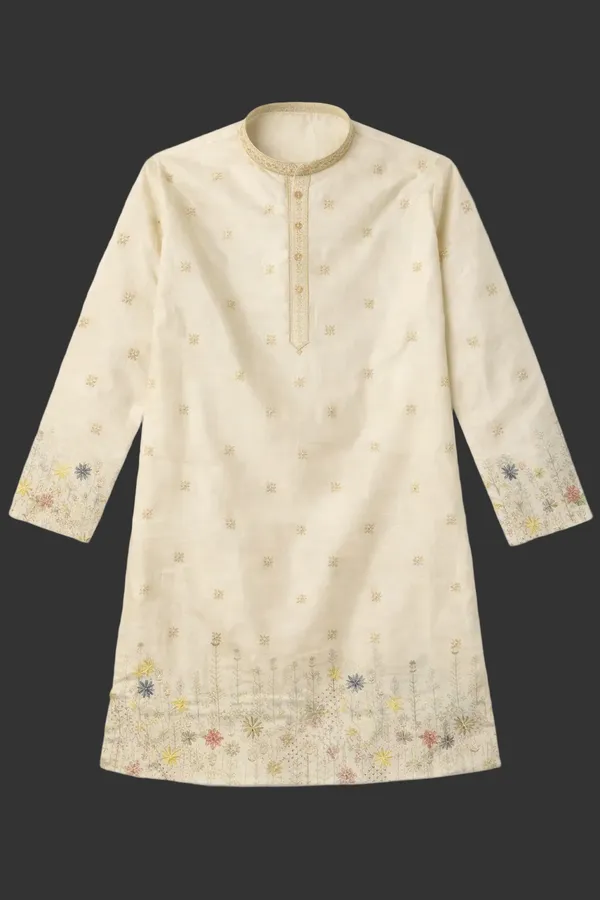 Elegant_Cream_Floral_Border_Straight_Kurta_Set