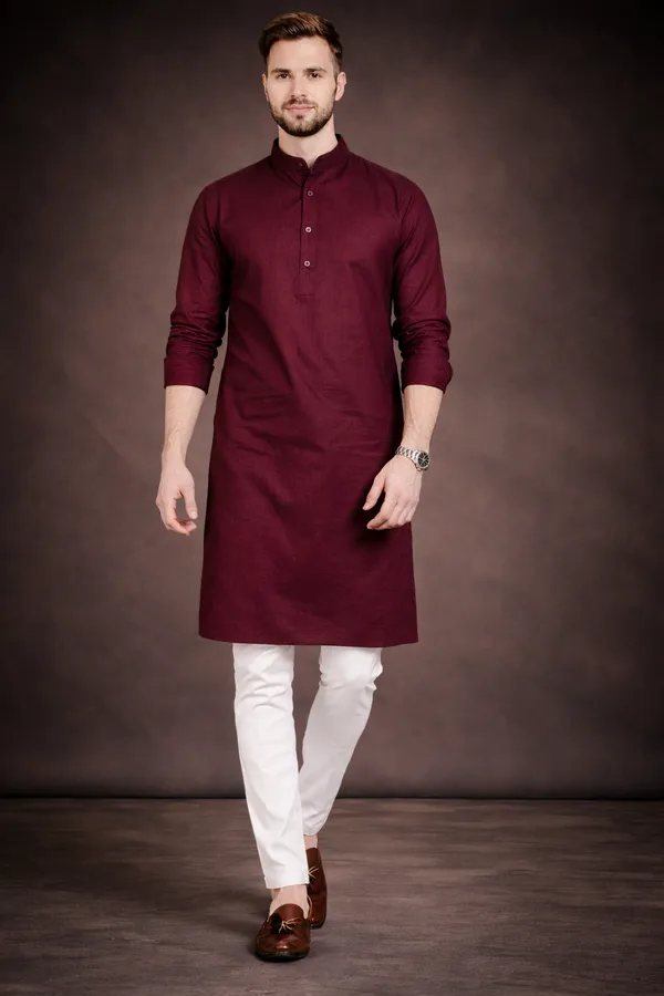 Men_S_Deep_Maroon_Cotton_Namazi_Kurt