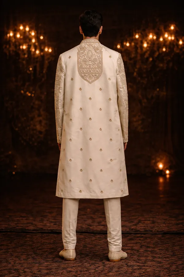 Men_S_Cream_Gold_Heavy_Embroidered_Sherwani_Royal_Wedding_Collection