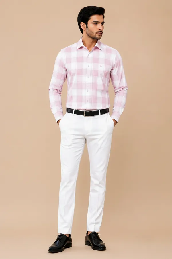 Men_White_Checked_Cotton_Formal_Shirt_Rose_Pink