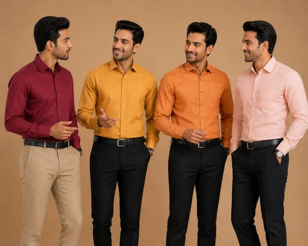 Men_Orange_Formal_Textured_Shirt_Pink