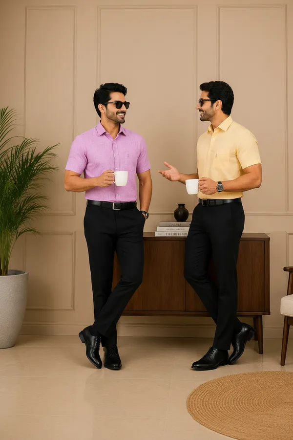 Men_S_Linen_Blend_Formal_Shirt_Yellow