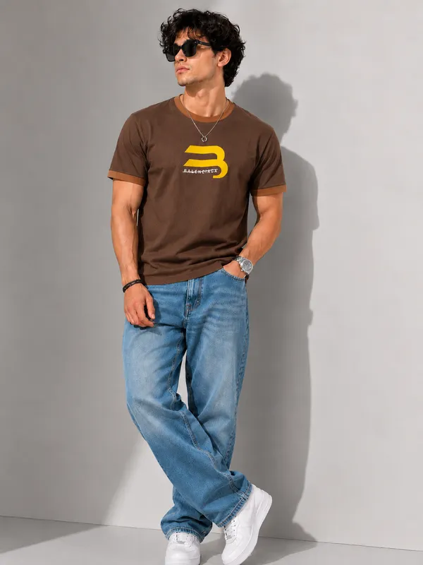 Men_S_Coffee_Brown_Graphic_Print_Round_Neck_T_Shirt_Coffee_Brown